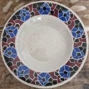 Assiette ancienne en terre de fer Lunéville Hohneck