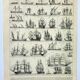 Old engraving 1898, Sailing boat and ship (1) • Lithograph, Original plate