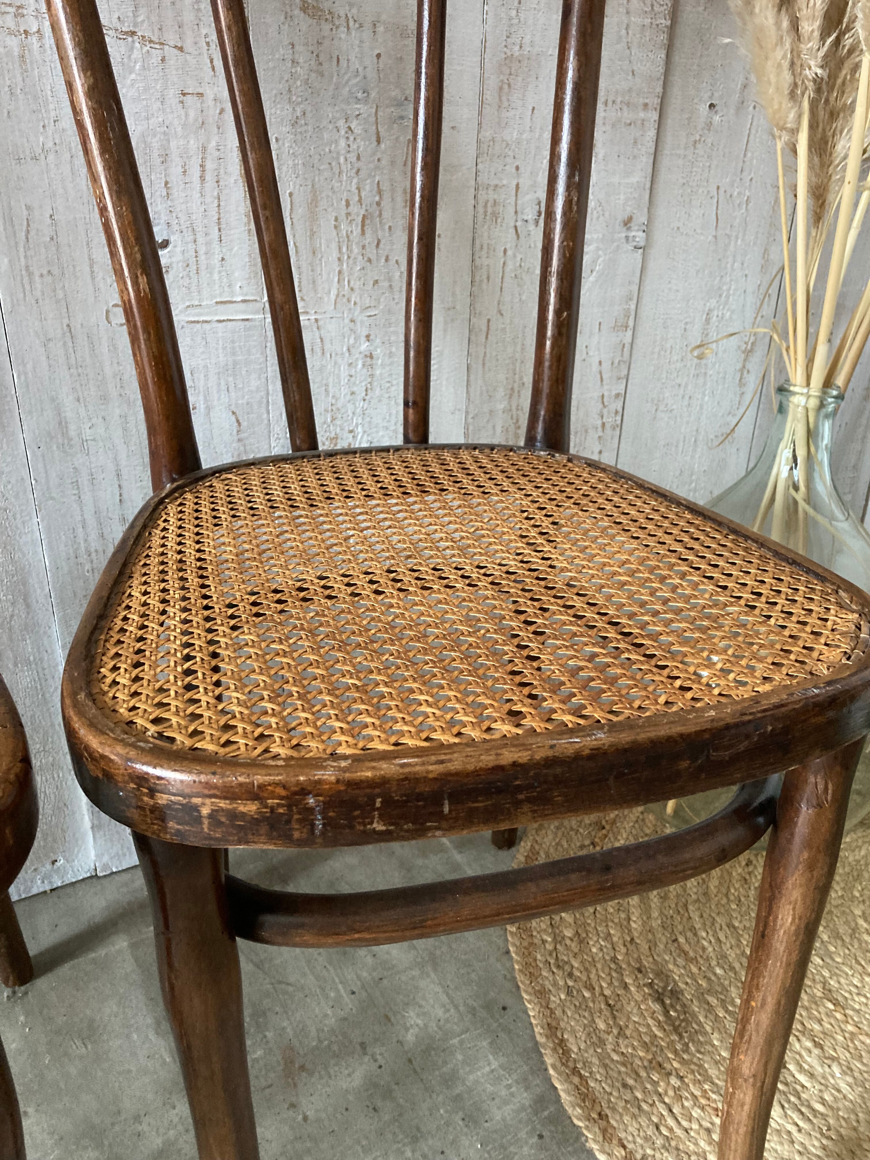 Series of 3 Thonet chairs