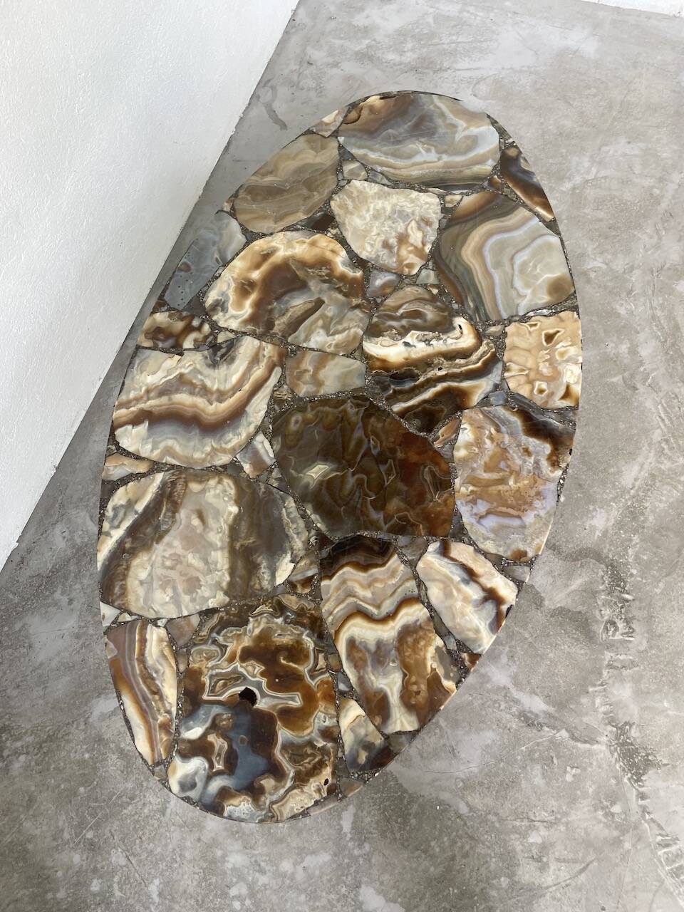 1950s Madagascar aragonite coffee table