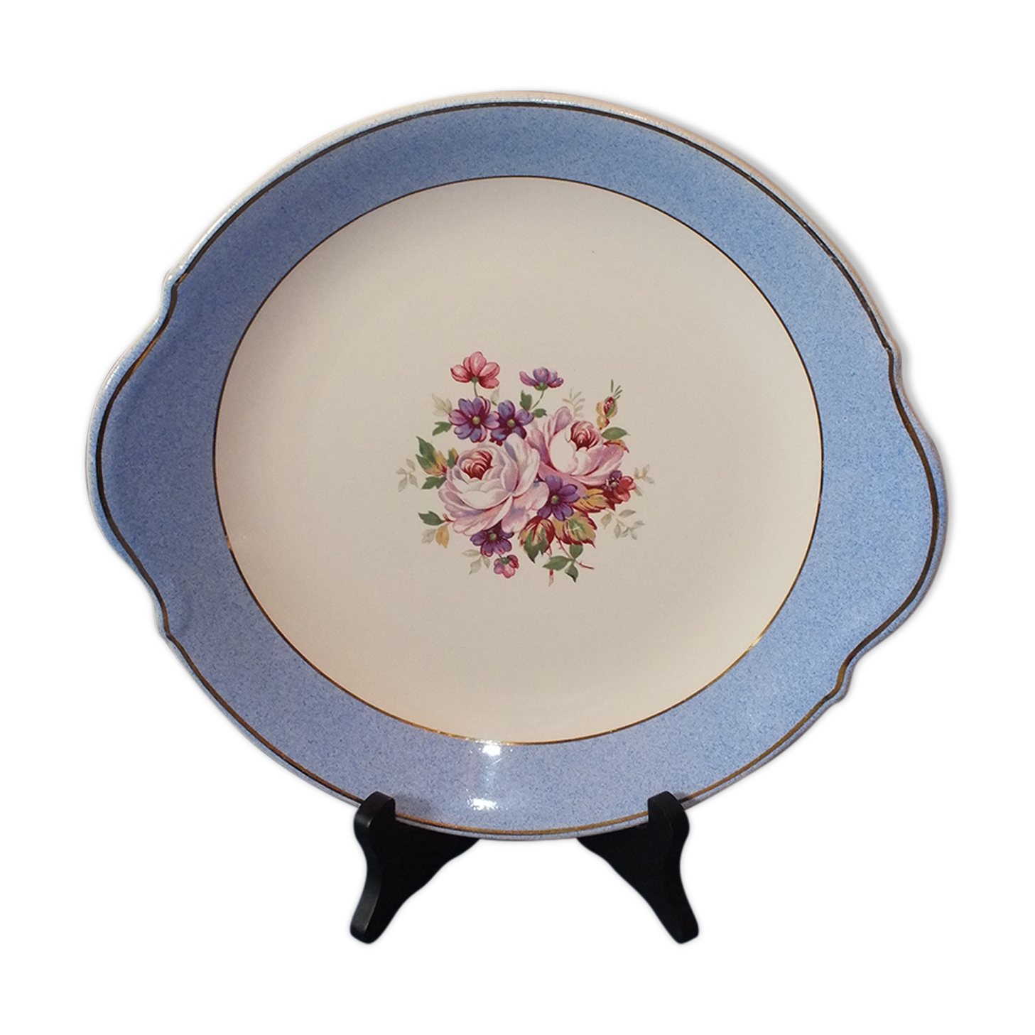 Badonviller half porcelain vintage dish