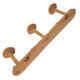 Bamboo-style 3-hook coat rack