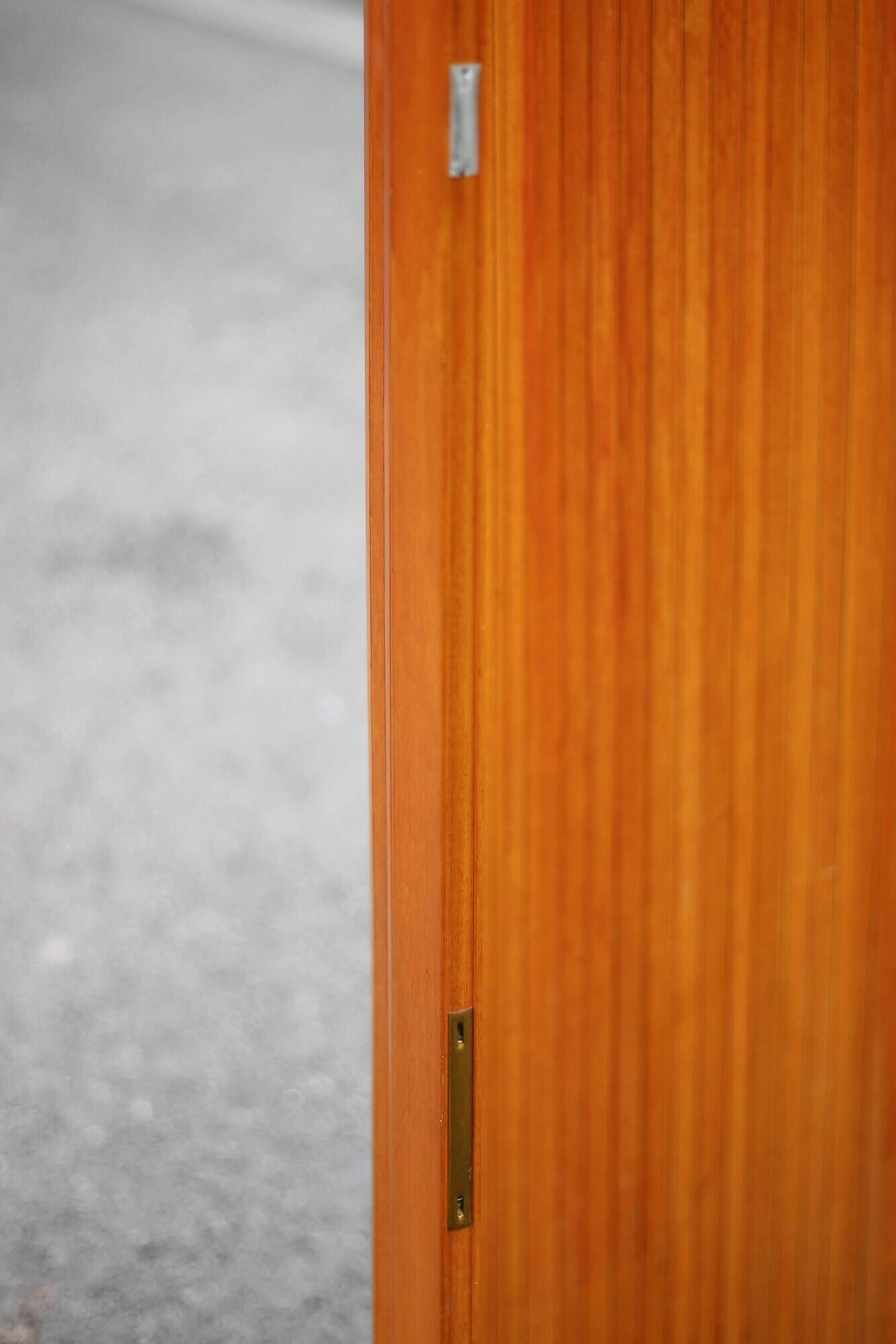 Vintage screen, large wooden screen Manufrance, wooden partition, screen, interior decoration