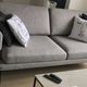 Canapé 2,5 places Assis modèle Ludvig en tissu gris