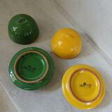 2 mini ceramic butter dishes