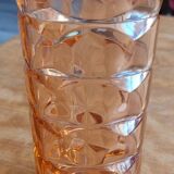 Vase en verre rosaline