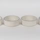 x4 Franco Pozzi Vintage Bowls – White ceramic with black rim
