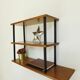 Etagère vintage asymétrique en hêtre massif