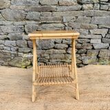 Rattan side table