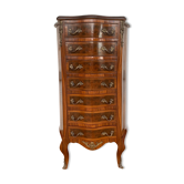 Dresser in curved wood marquetry