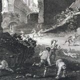 Pieter Van Laer, The Children, engraving, eighteenth century