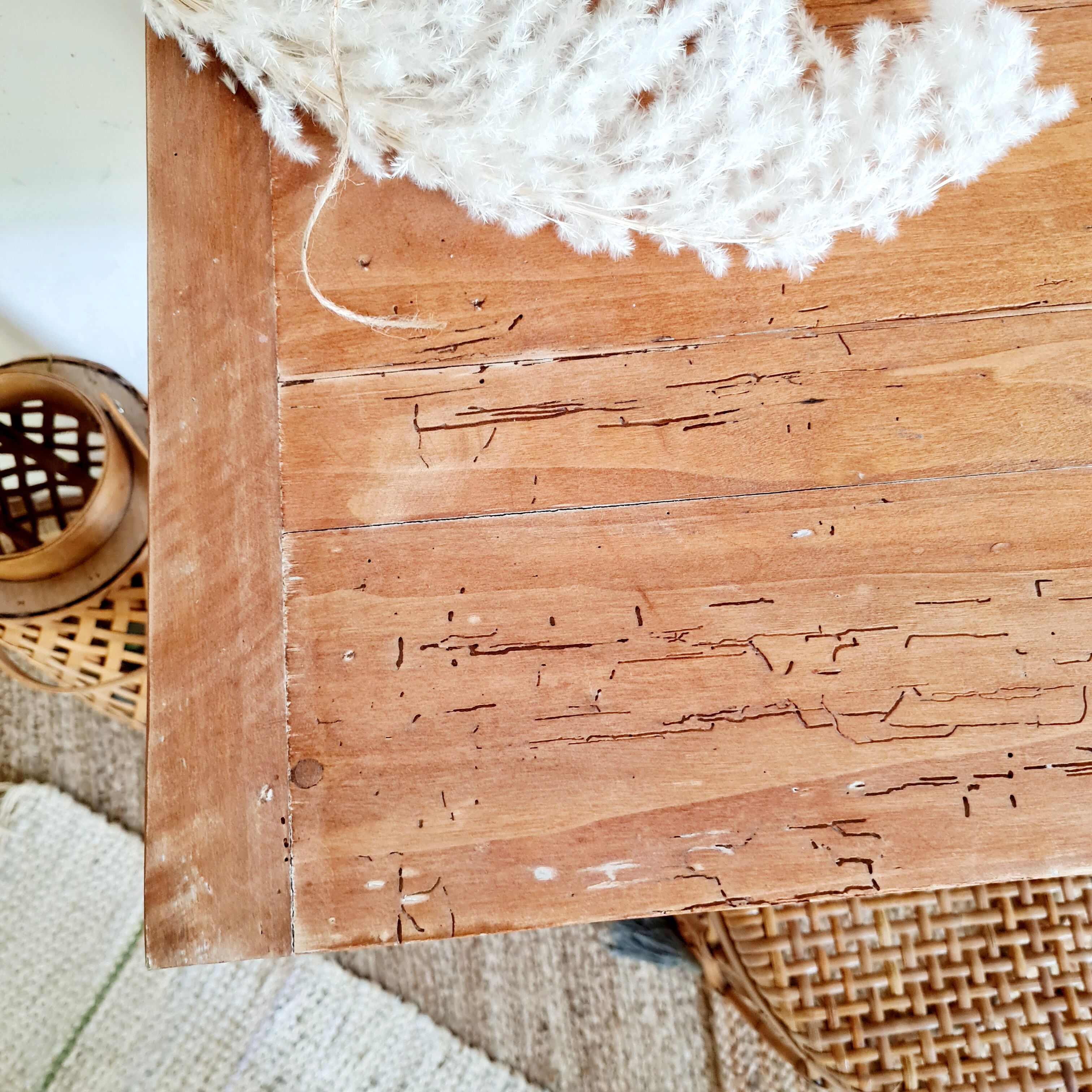 Table de ferme en bois ancienne