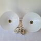 Duo de suspensions en opaline blanche
