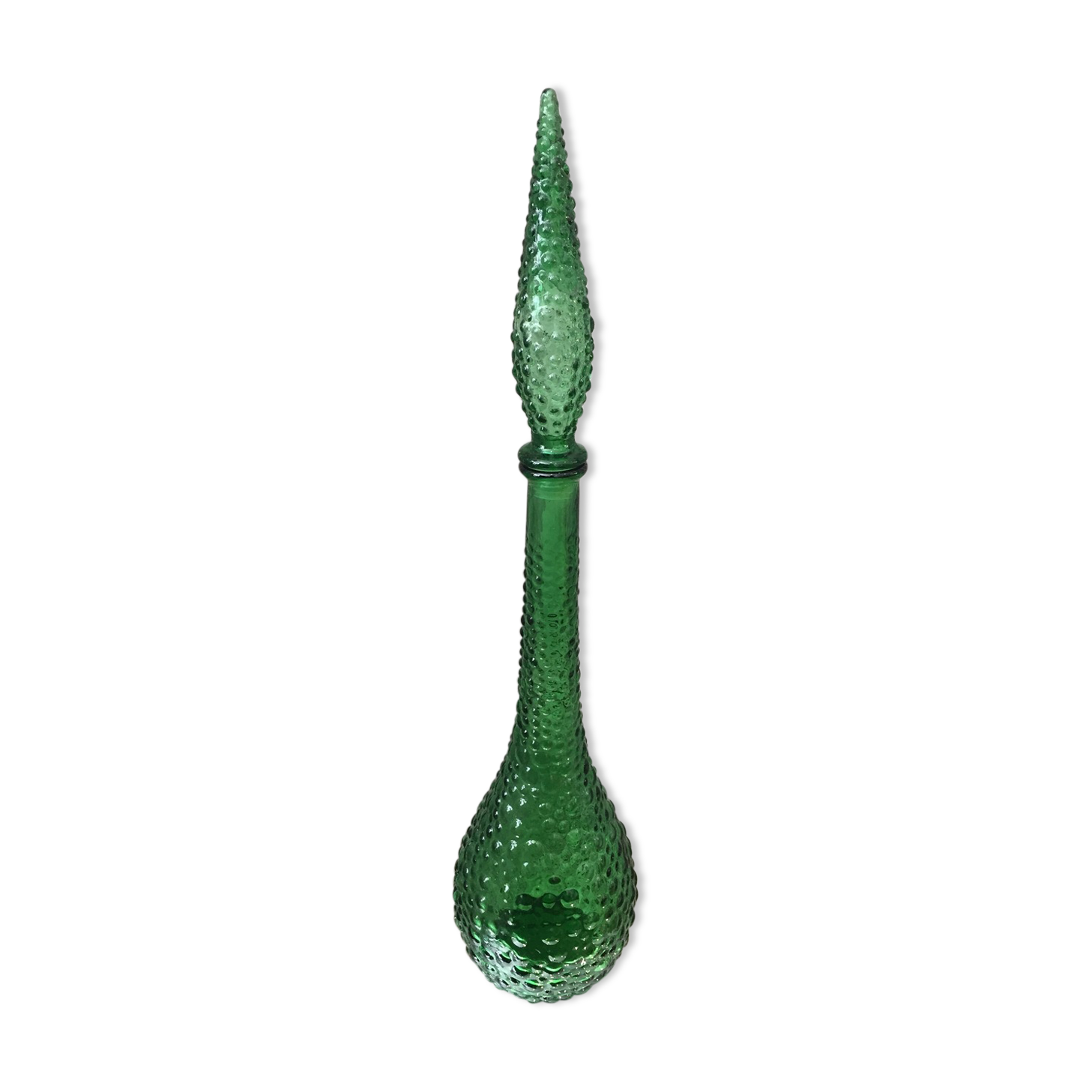 Bottle empoli genie bubble green made in italy