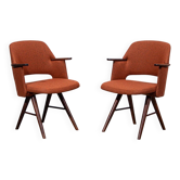 Chaises FT30 conçues par le designer néerlandais Cees Braakman pour Pastoe. Environ 1950.