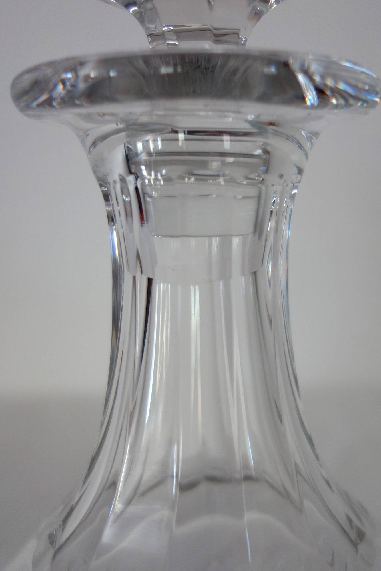 Saint Louis crystal whiskey decanter, marine service