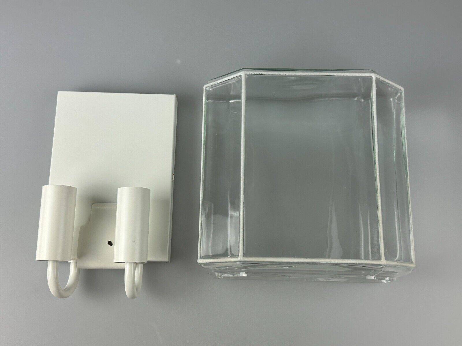 60s 70s wall lamp Glashütte Limburg Germany Glass & Metal Age Design