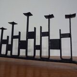 Brutalist Iron Candleholder, 1960s