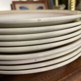 Set of 9 Lunéville hollow plates