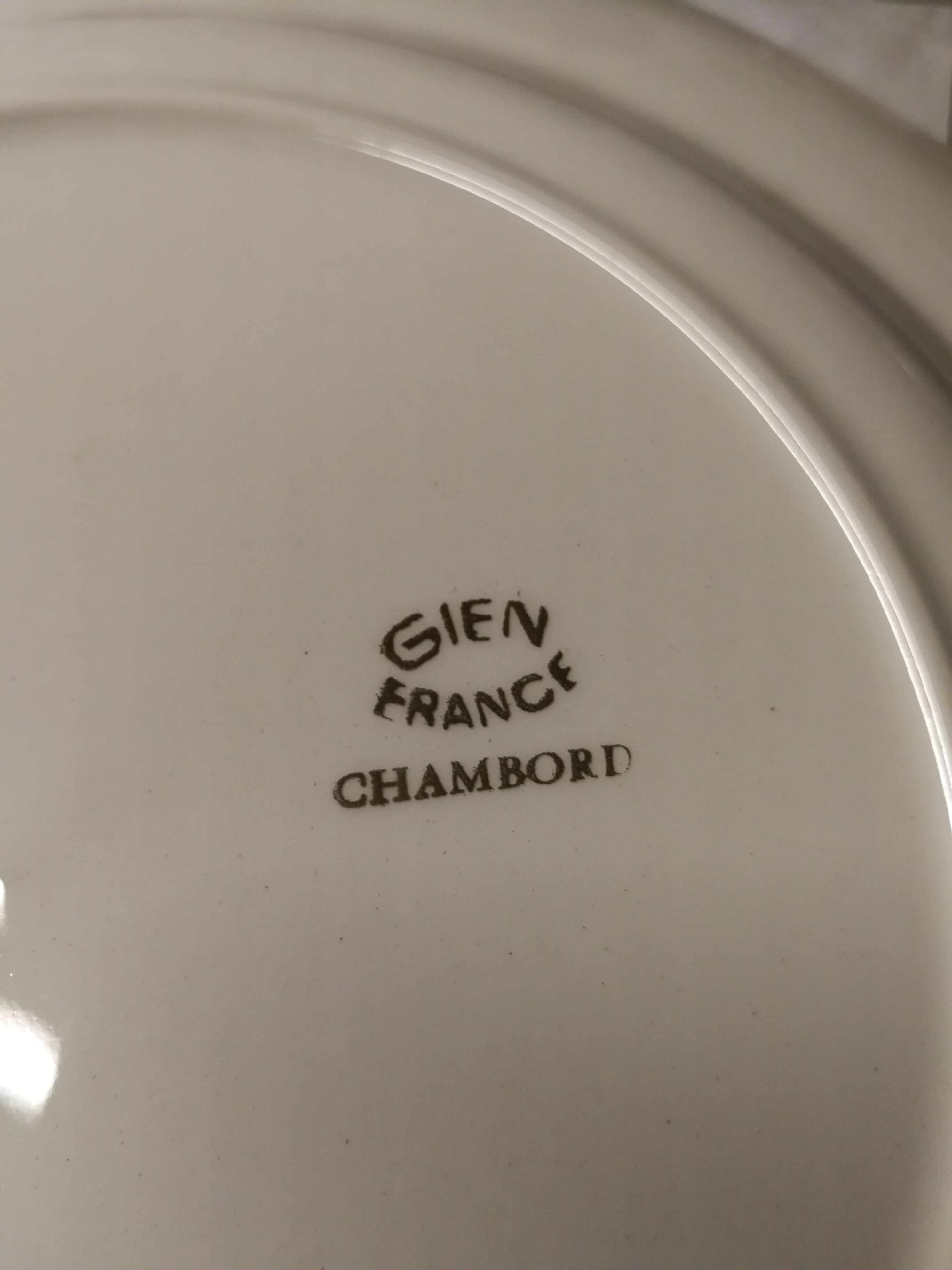 Duo of plates "gien chambord"