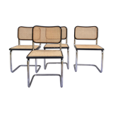 Set of 4 Cesca chairs by Marcel Breuer