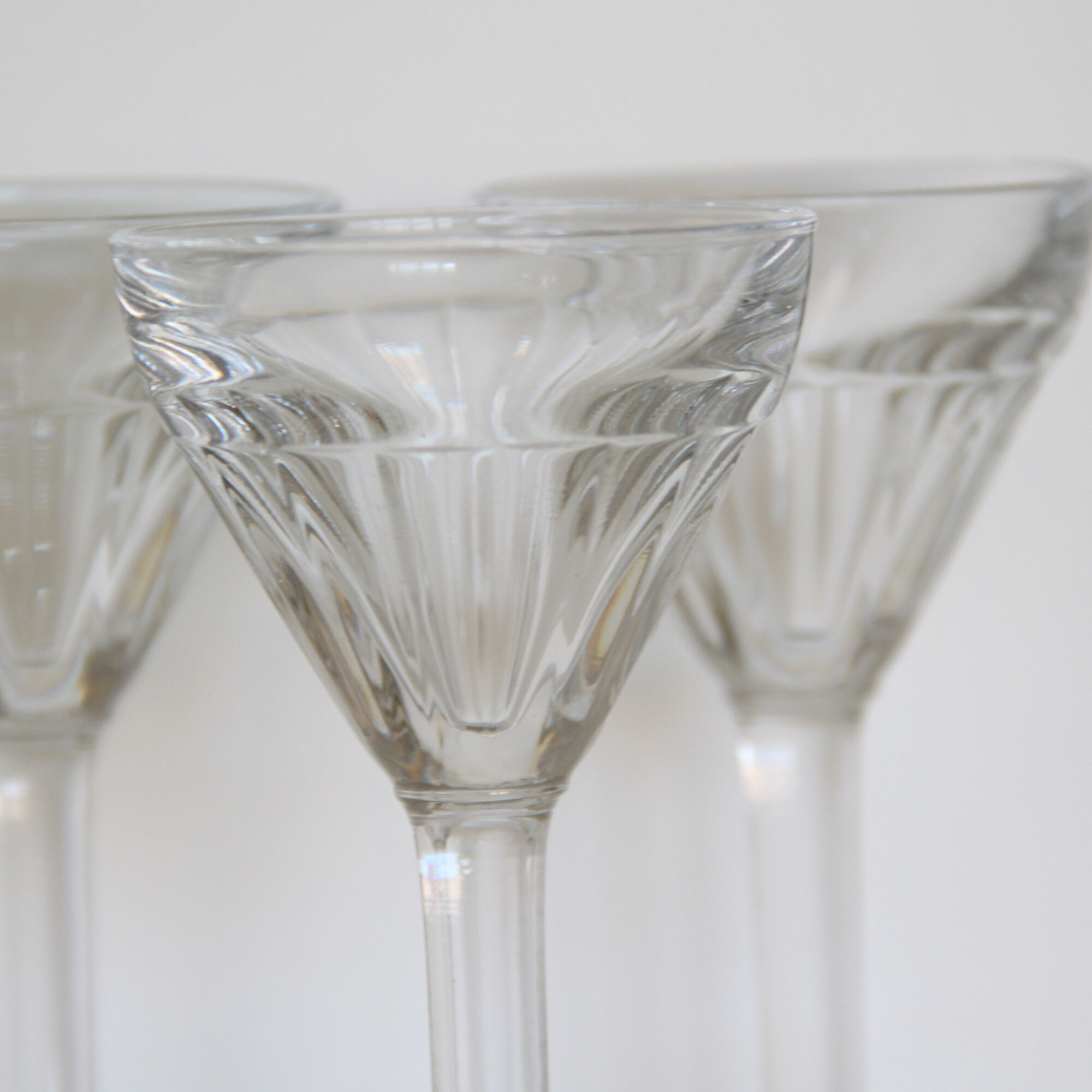 Set of 8 wine glasses bistrot old art of the table vintage