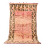 Vintage Moroccan Rug 157 x 274 cm - Peach Handmade Moroccan Rug - Wool Rug