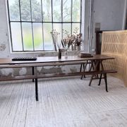 XXL trestle farm table 4m and its benches