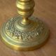Pair of French neoclassical brass candlesticks, 19th century, 12x29cm