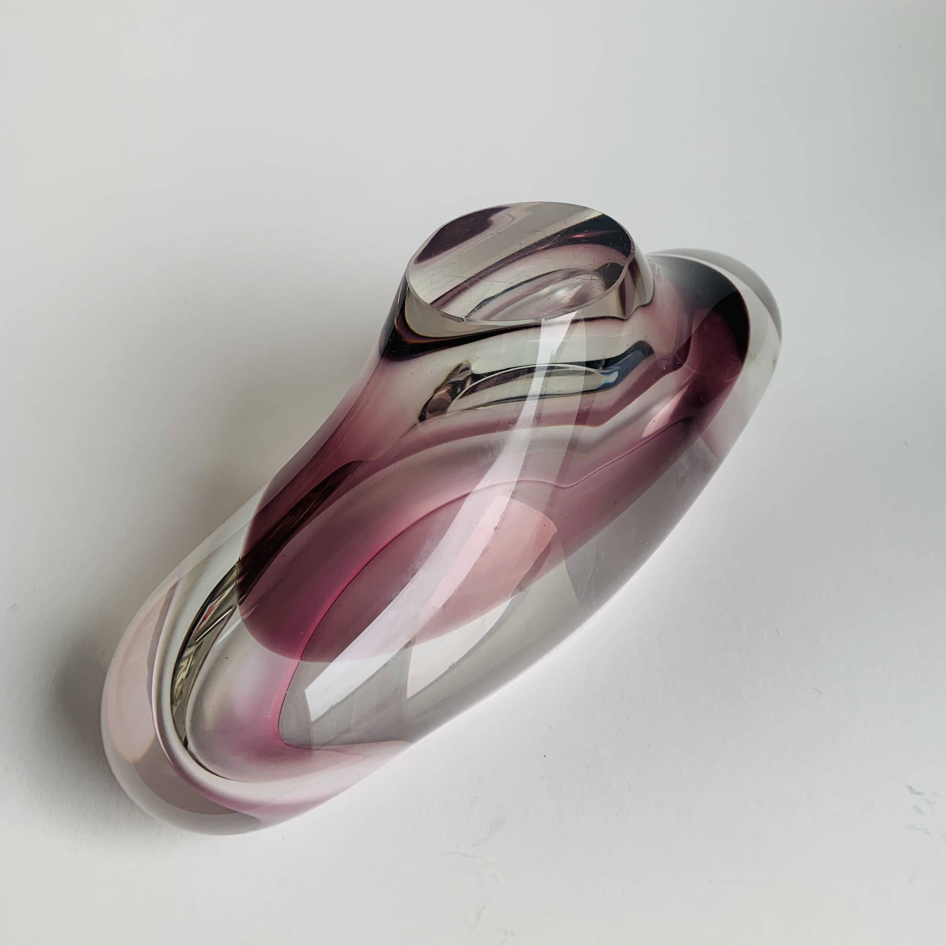 Glass  bowl Chribska Sklarna, Czechoslovakia, 1960s