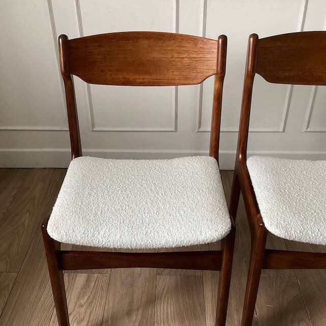 Pair of teak chairs by Erik Buck