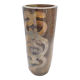 Vase tube en grès Jean Claude Monange
