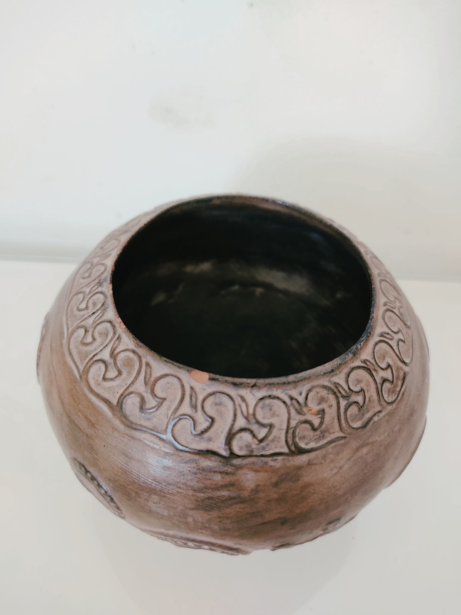 Greek terracotta octopus vase