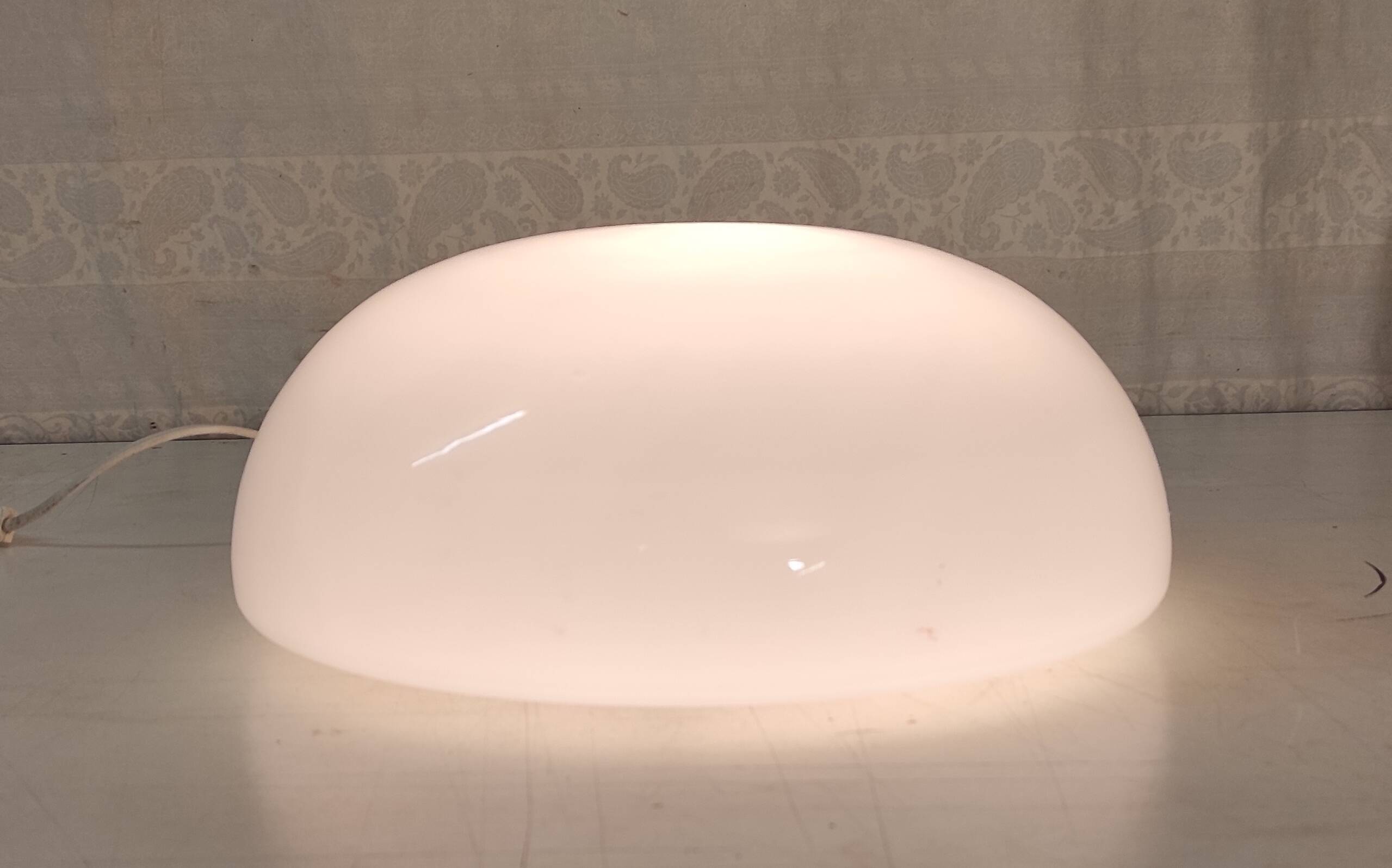 Ceiling light or globe wall lamp opaline diameter 30 cm - mid 20th century