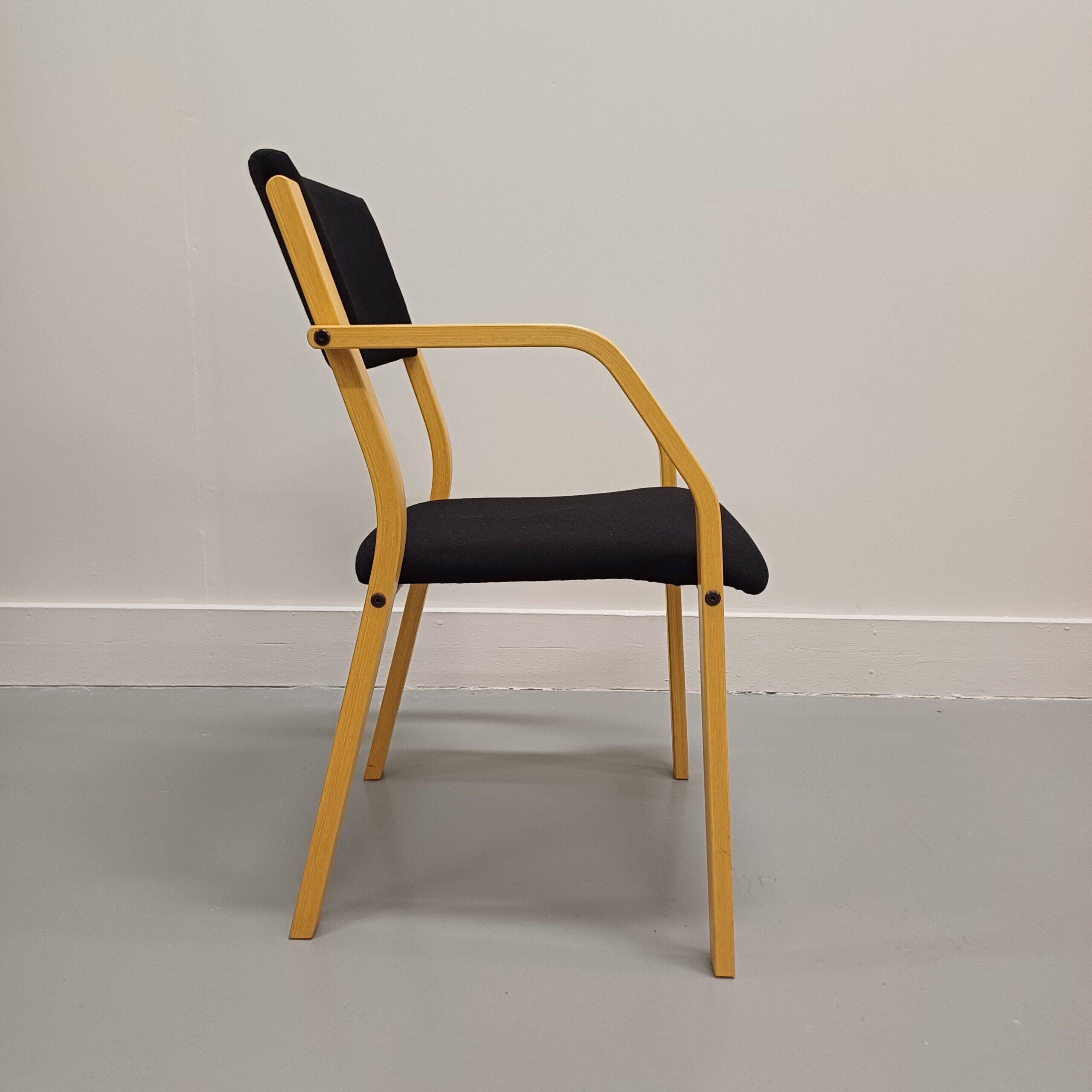 Scandinavian conference chair by LANA Design, made of beech – Denmark, 1960s
