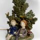 Ceramic lamp, dreamlike childhood – W. Schilder, Germany, c. 1970