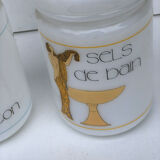 Vintage bathroom pot set