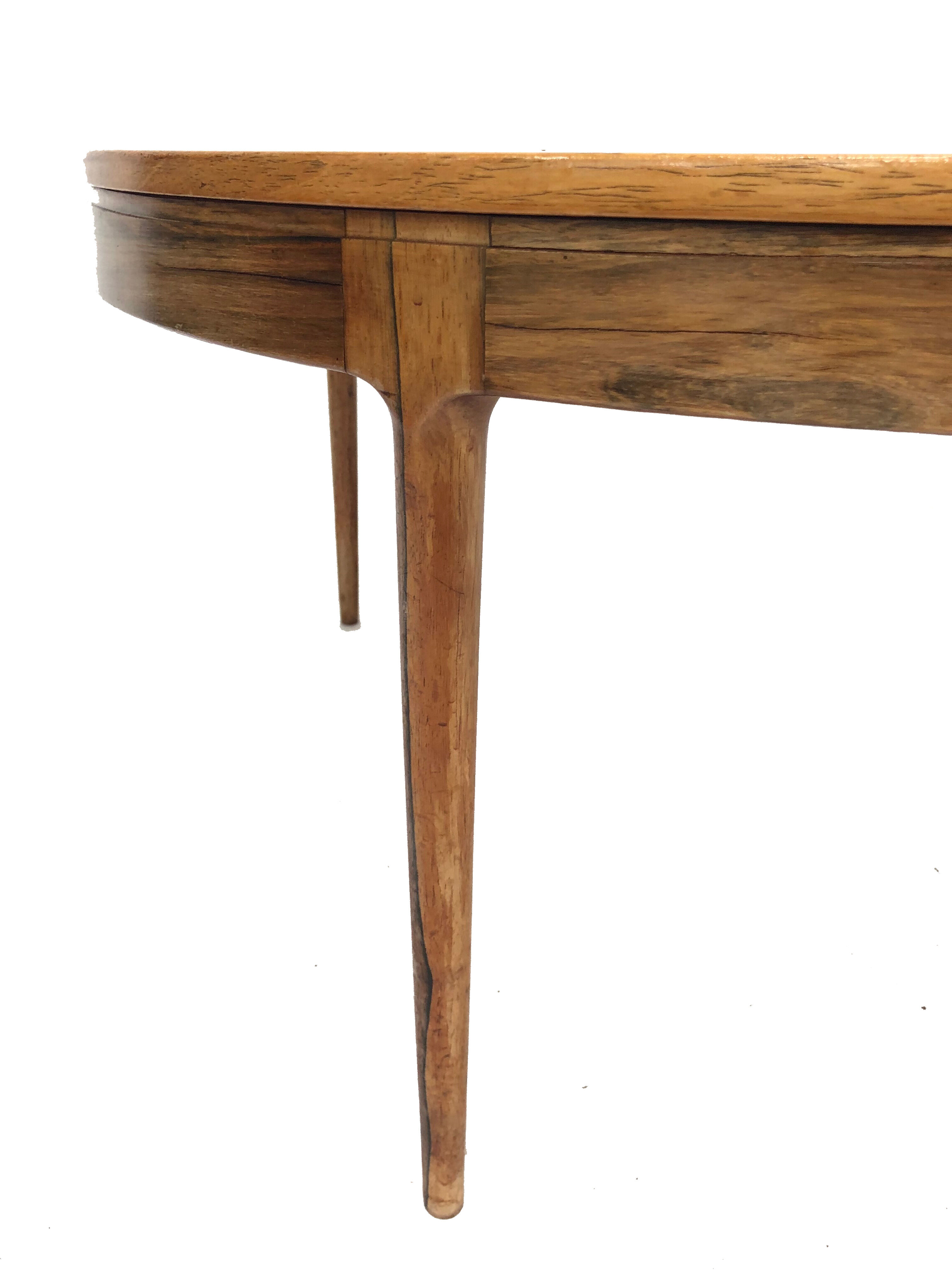 Danish coffee table in  rosewood 1960