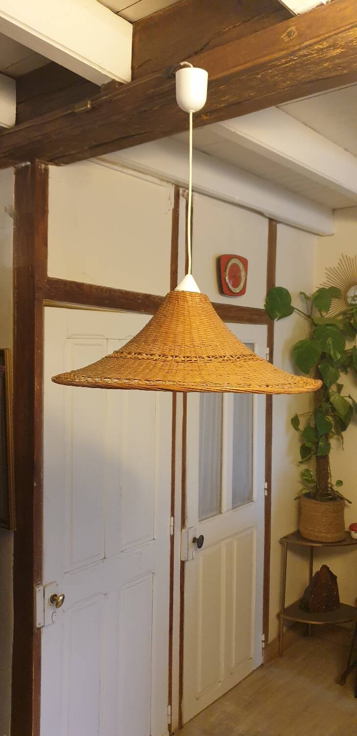 Rattan pendant light 59 cm