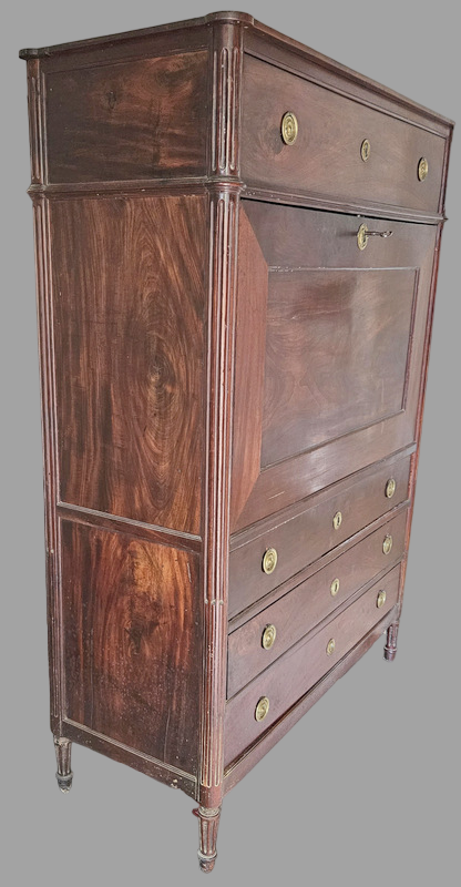 Secretaire louis XVI en acajou