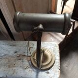 Patinated golden brass desk lamp
