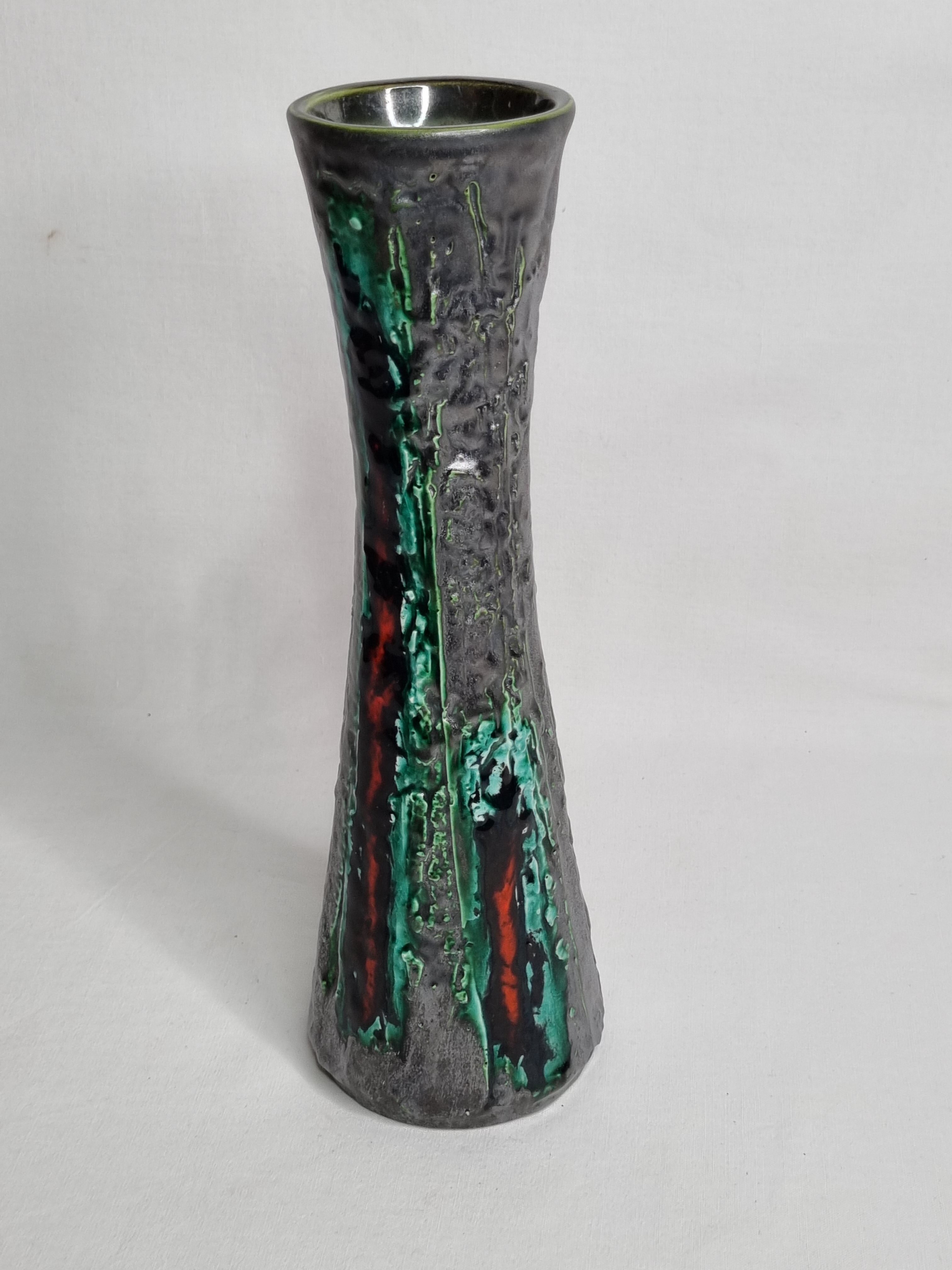 Vase "fat lava" Ilkra Edel Keramik, West Germany, 30 cm