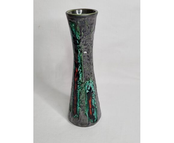 Vase "fat lava" Ilkra Edel Keramik, West Germany, 30 cm | Selency