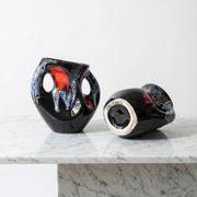 Pair of Vallauris Fat Lava vases