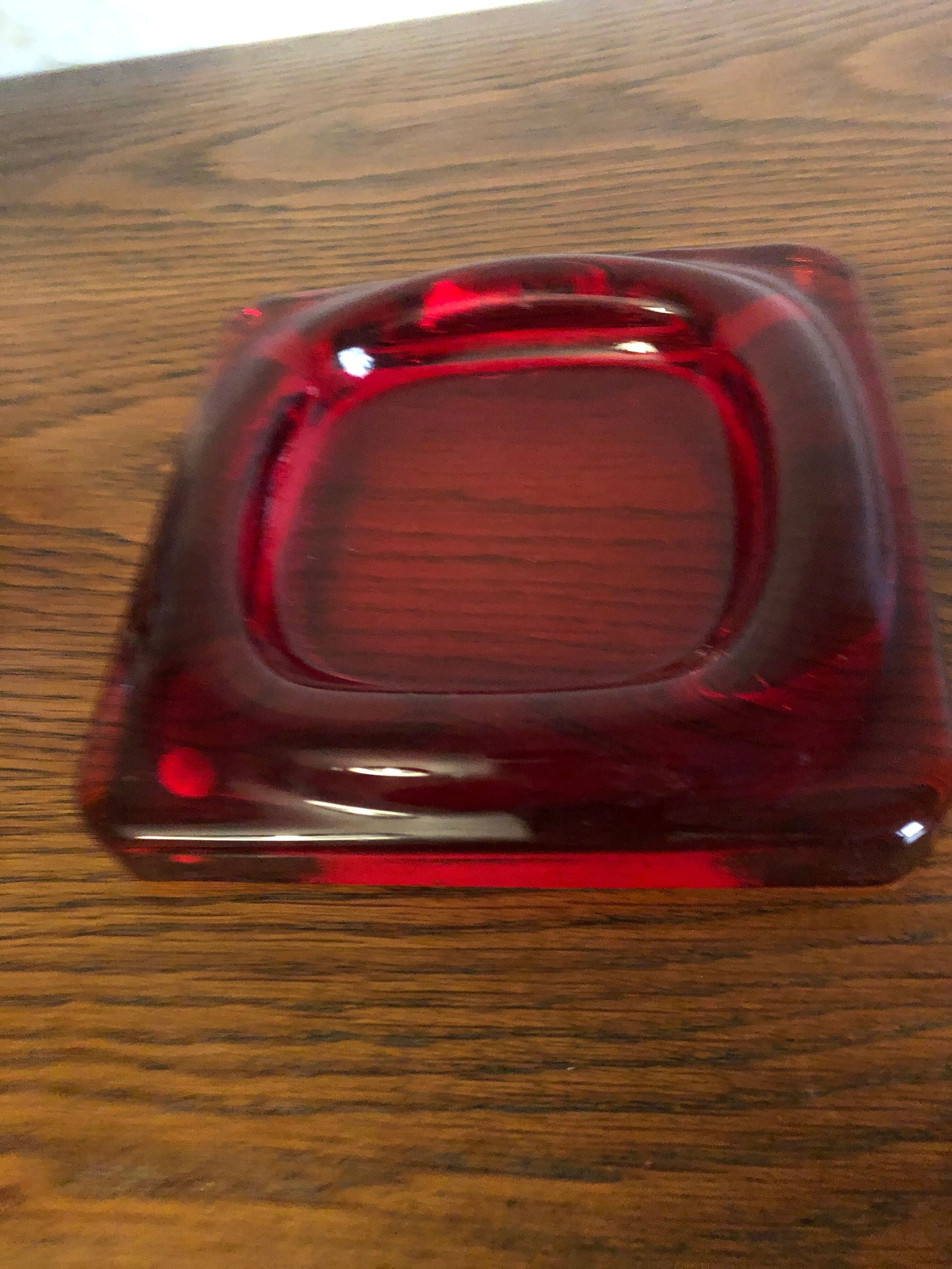 Empty glass pocket Space age 70s - picks up change