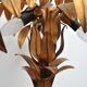 Gilded table lamp made of palm wood by Hans Kögl, 1970s