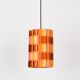 Vintage Danish pendant light Facet pop by Louis Weisdorf, Lyfa, 1972