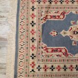 Handmade wool and silk Persian rug