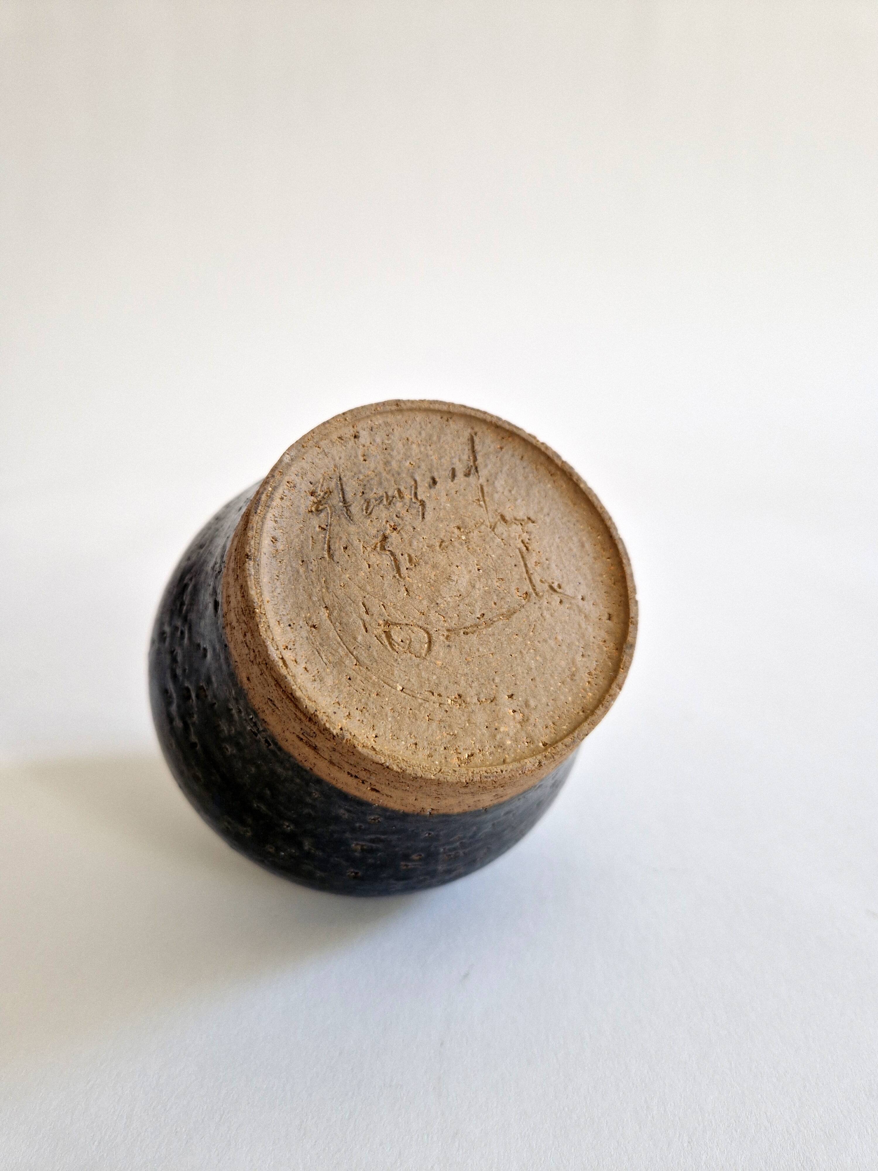 Ceramic soliflore by Nis Stougaard Svaneke, Denmark circa 1970
