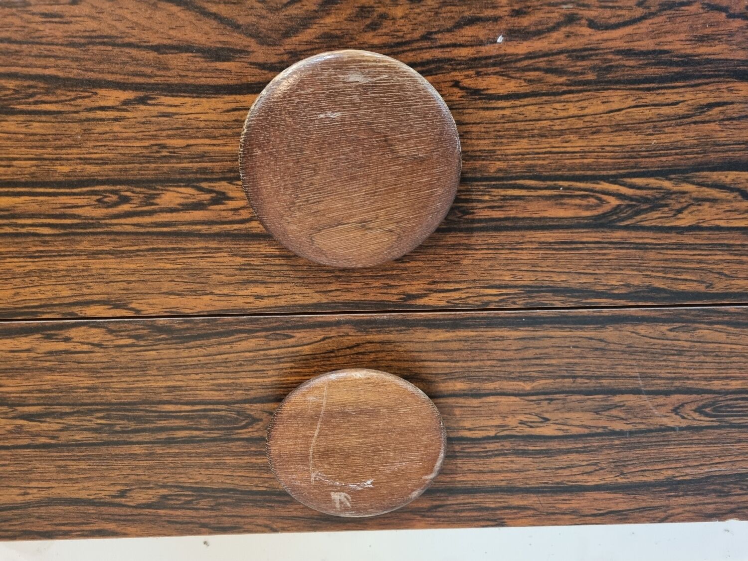 Seventies nightstands, wood from 1970